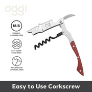 OGGI - Bar™ Deluxe Waiter's Corkscrew