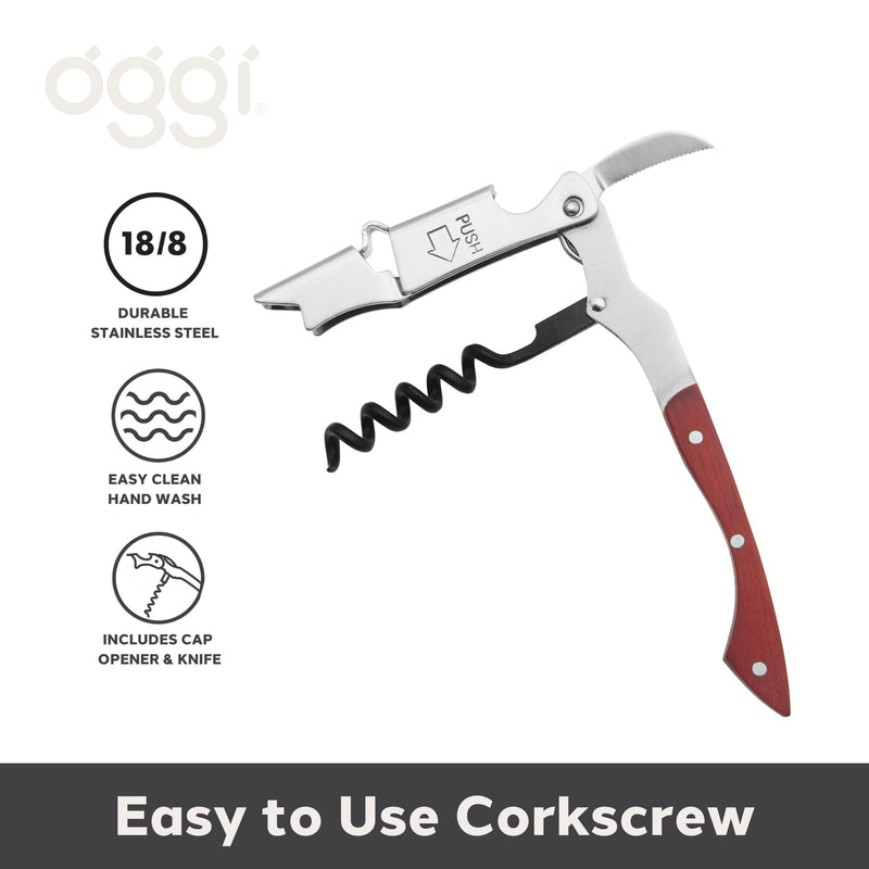 OGGI - Bar™ Deluxe Waiter's Corkscrew