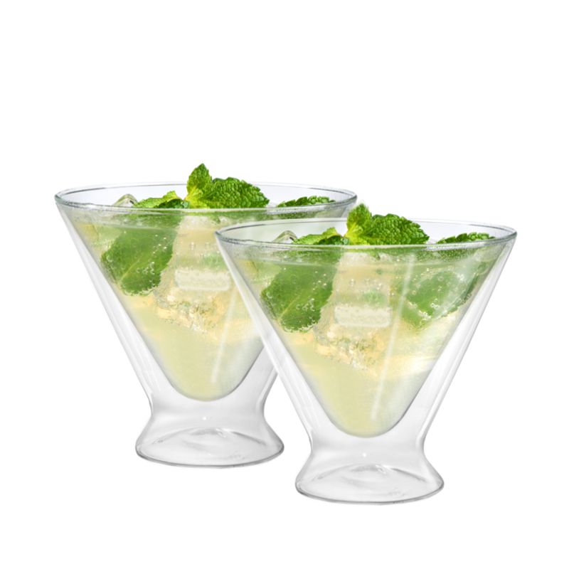 OGGI - Bar™ Double-Walled Martini Glasses
