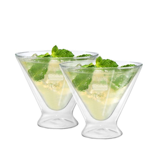 OGGI - Bar™ Double-Walled Martini Glasses