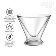OGGI - Bar™ Double-Walled Martini Glasses