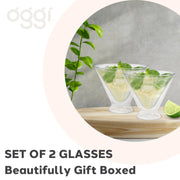 OGGI - Bar™ Double-Walled Martini Glasses