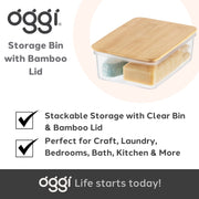 OGGI - Neat™ Bamboo Lid Storage Bin