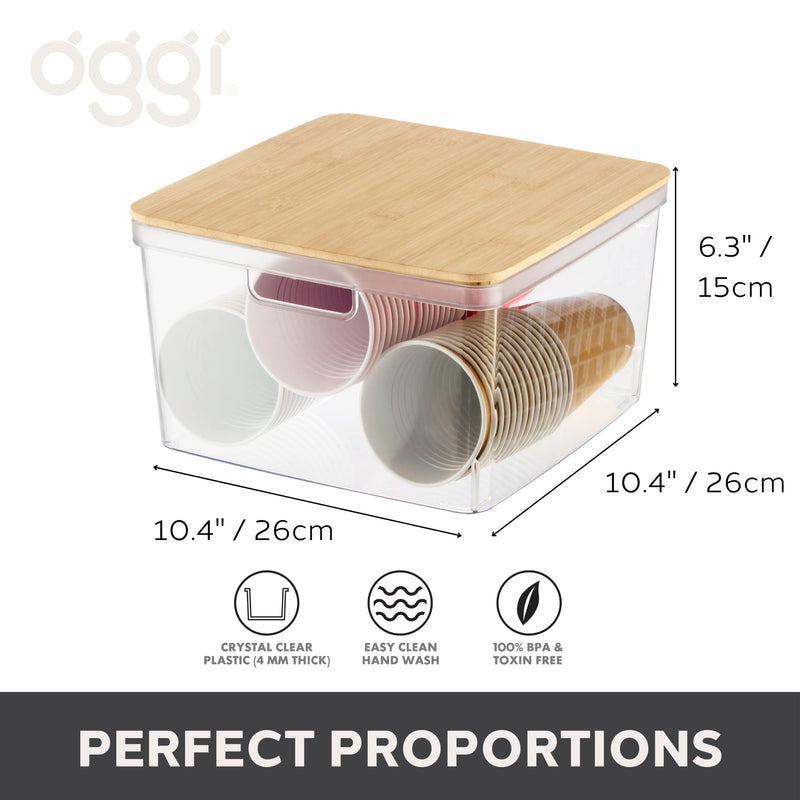 OGGI - Neat™ Bamboo Lid Storage Bin