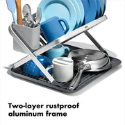 OXO - Aluminum Folding Dish Rack