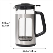 OXO - BREW 8-cup French Press with GroundsLifter™