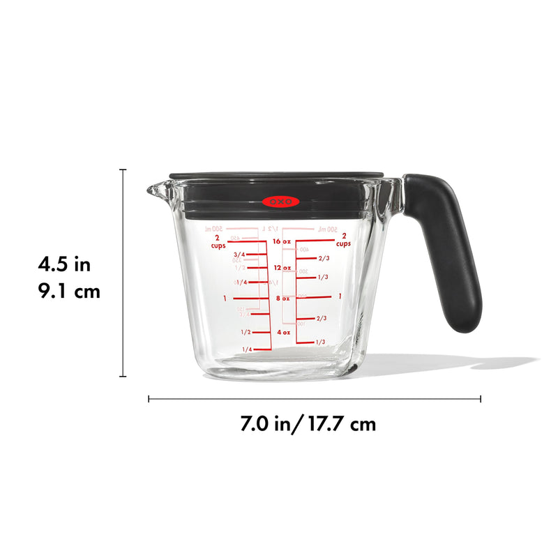 OXO - Glass Measuring Cup with Lid - 2cups