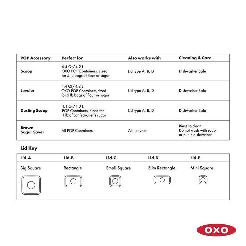 OXO - POP Baking Accessories Set
