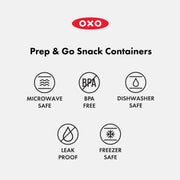 OXO - PREP & GO Snack & Dip Container