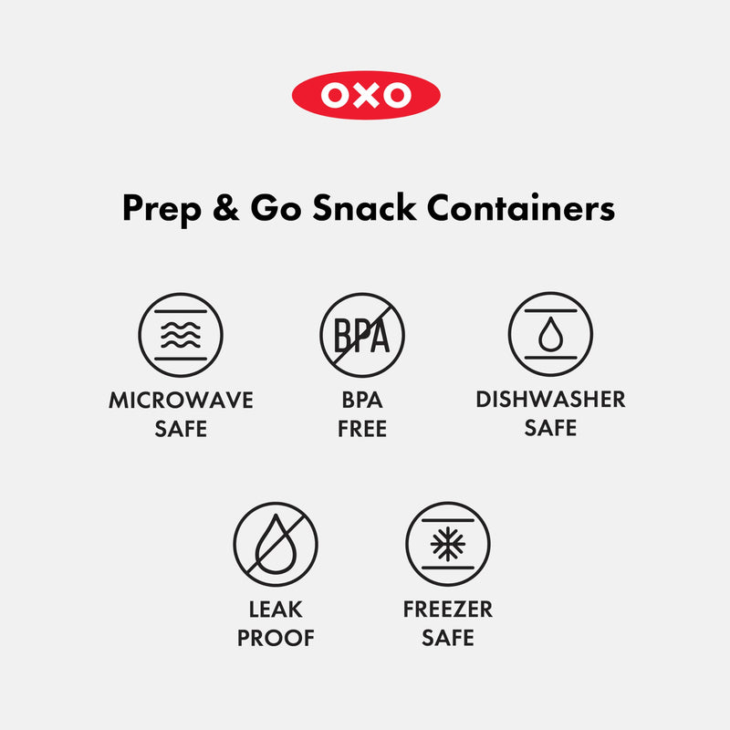 OXO - PREP & GO Snack & Dip Container