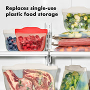 OXO - Reusable Stand-Up Half Gallon Bag