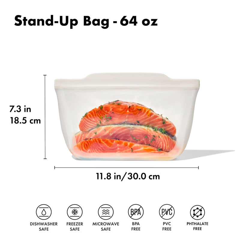 OXO - Reusable Stand-Up Half Gallon Bag