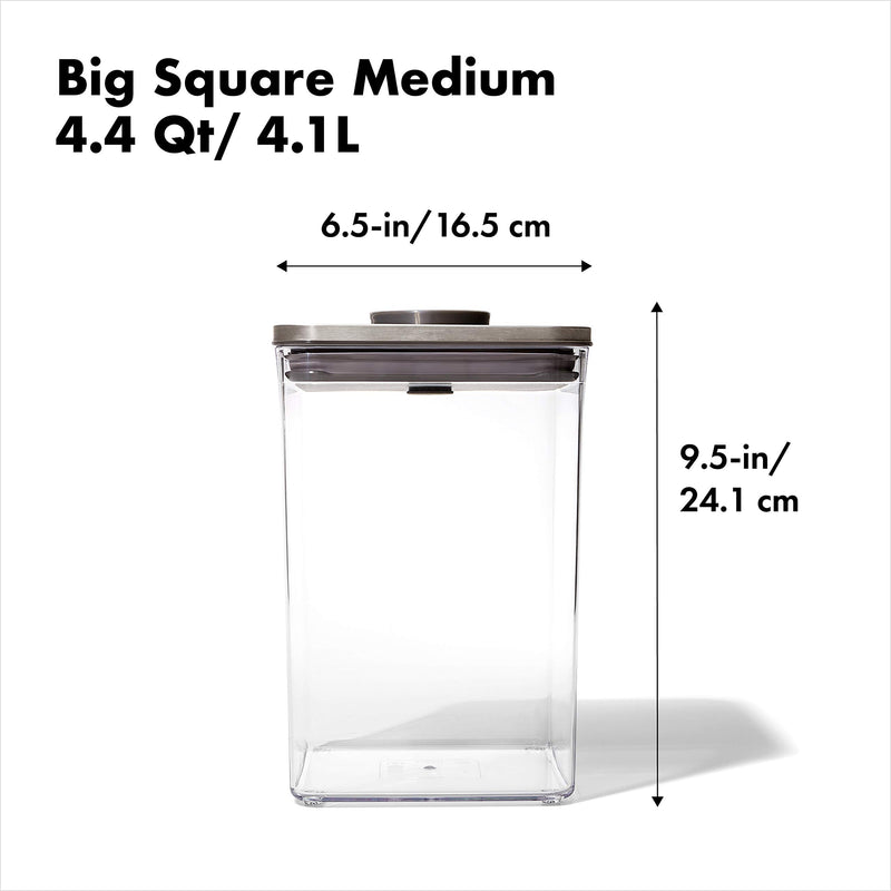 OXO - SteeL® POP 2.0 Big Square Medium Container 4.2L