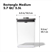 OXO - SteeL® Pop 2.0 Rectangular Medium Container 2.6L