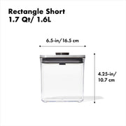 OXO - SteeL® POP 2.0 Small Short Rectangle Container1.6L