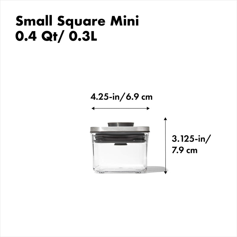 OXO - SteeL® POP 2.0 Small Square Mini Container 400 ml