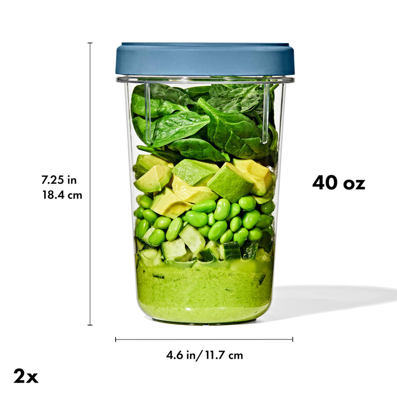 OXO - TWIST & STACK 2-pack Container Set - 1.2L