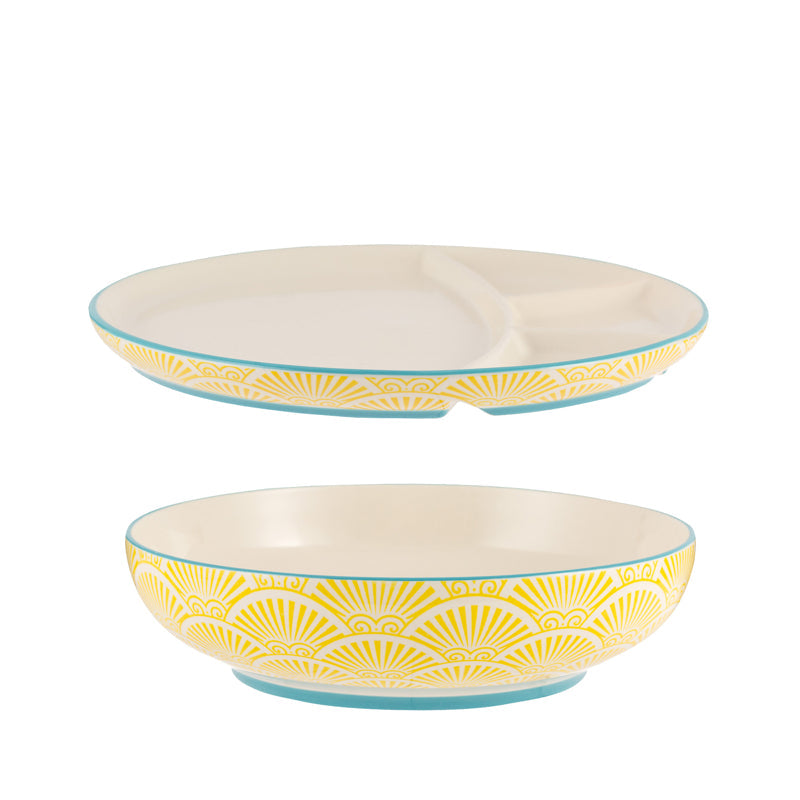TYPHOON - WORLD FOODS Bowl & Divided Plate Set