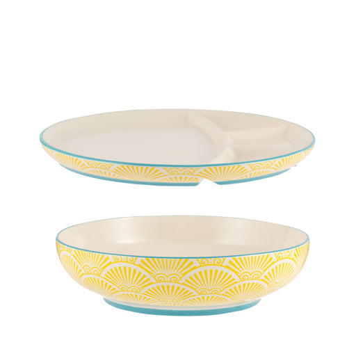 TYPHOON - WORLD FOODS Bowl & Divided Plate Set