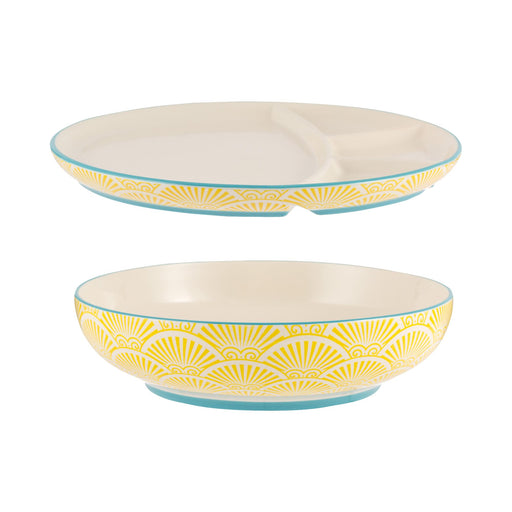 TYPHOON - WORLD FOODS Bowl & Divided Plate Set