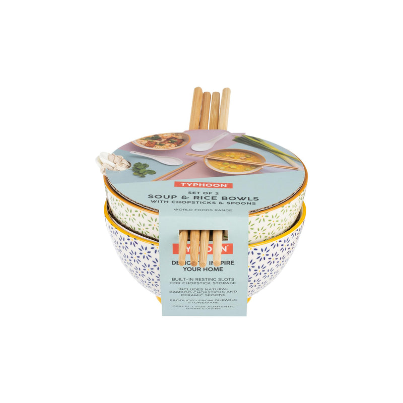TYPHOON - WORLD FOODS Rice/Soup Bowls Set
