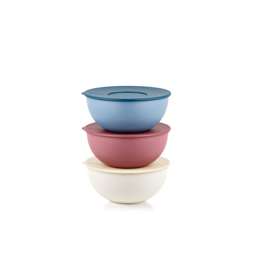 Guzzini - Containers With Lid Assorted Colors 16 cm (Set of 3)