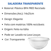 Guzzini - HAPPY HOUR - Salad Bowl - Transparent - 25 cm