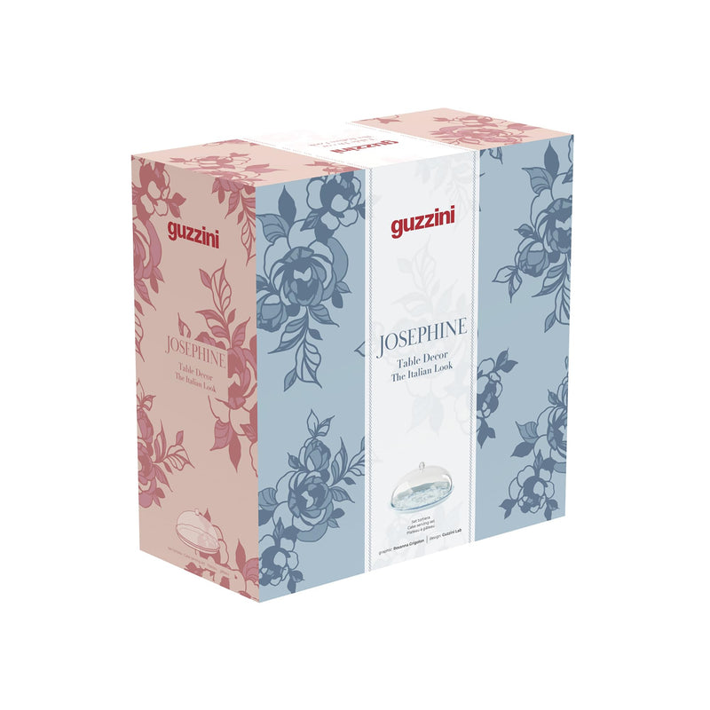Guzzini - JOSEPHINE - Small Cake Serving With Dome - Dusty Light Blue