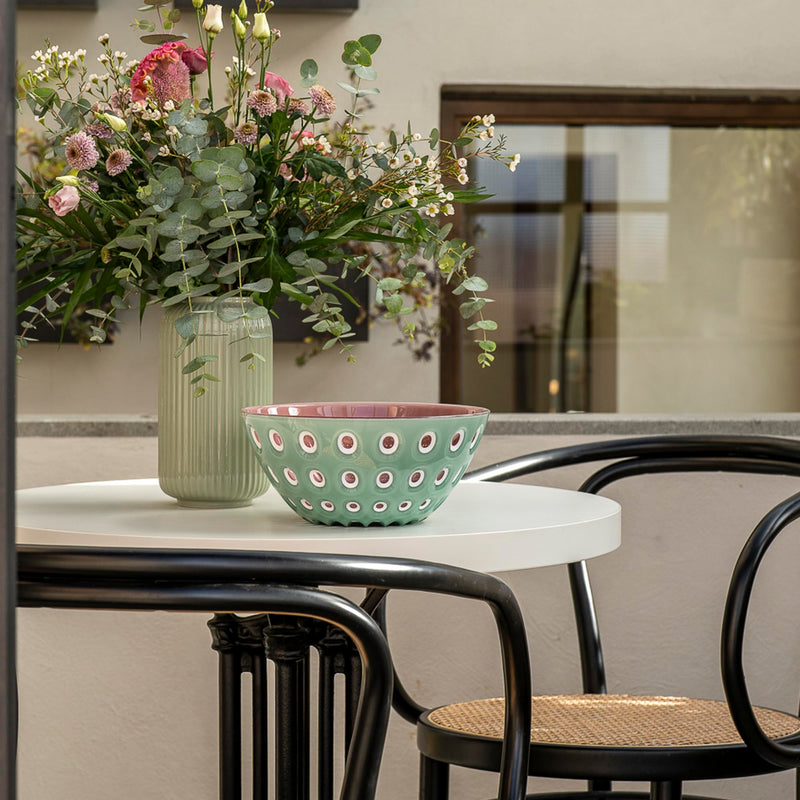 Guzzini - LE MURRINE - Bowl - Matcha Green White Mauve - 25 cm