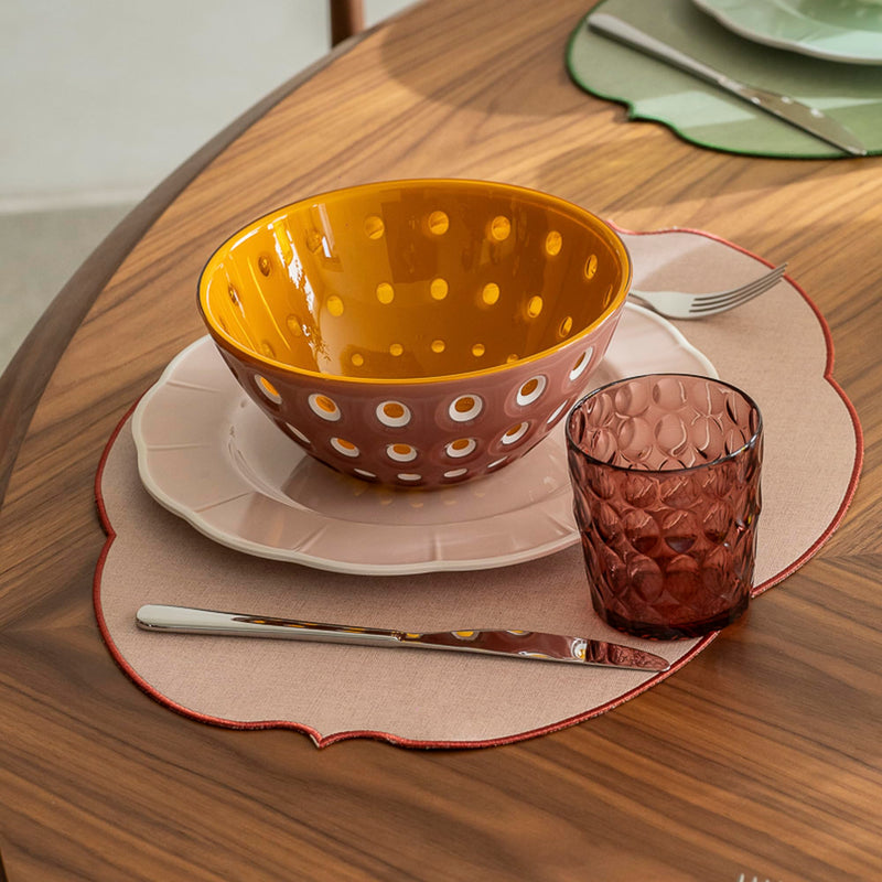 Guzzini - LE MURRINE - Bowl - Mauve White Caramel - 25 cm