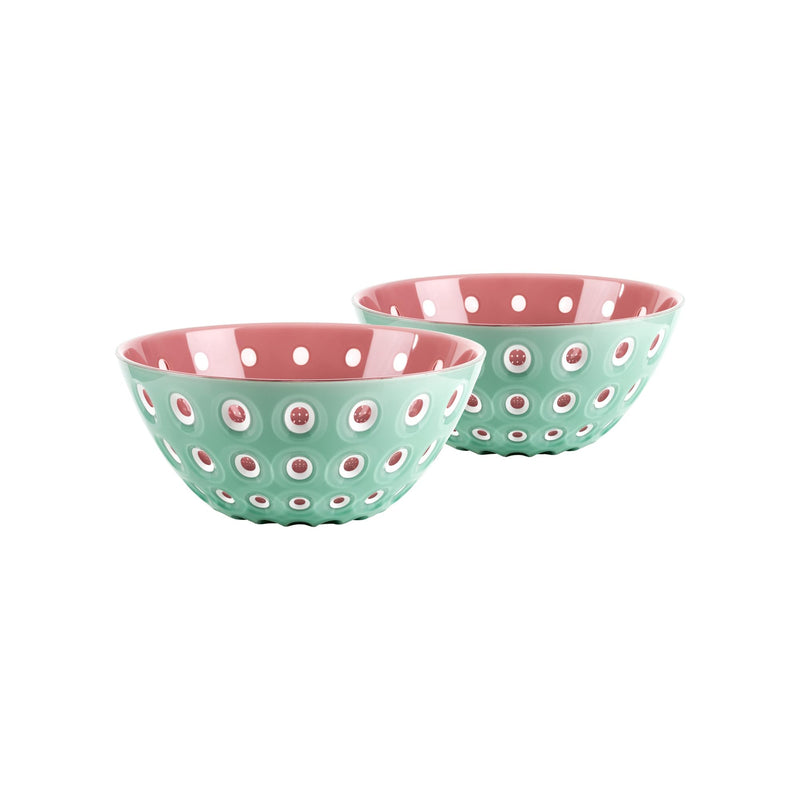 Guzzini - LE MURRINE - Bowls - Matcha Green White Mauve - 12 cm - Set of 2