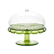 Guzzini - VANITY - Small Cake Stand With Dome - Water Lily Green