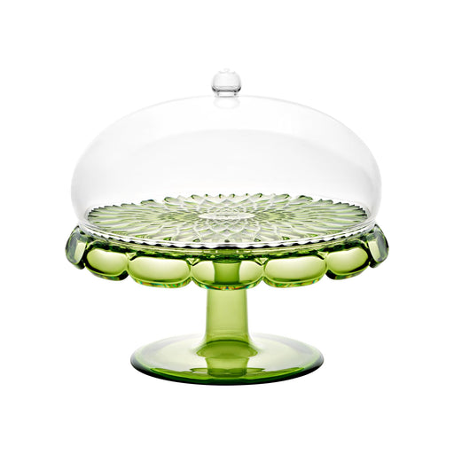 Guzzini - VANITY - Small Cake Stand With Dome - Water Lily Green