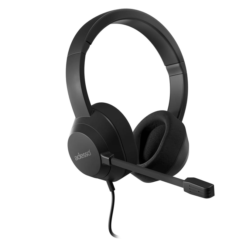 Adesso - Adesso Xtream P7 Wired Headset with AI Copilot (USB-C/USB-A)