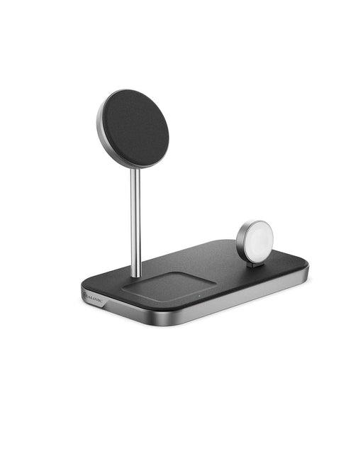 Alogic - Qi 3-in-1 Wireless Charging Stand for iPhone, Watch & AirPods � Black