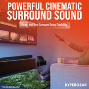 Hypergear - Home Theatre System 5.1 Bluetooth 90W with Soundbar, Subwoofer & Remote