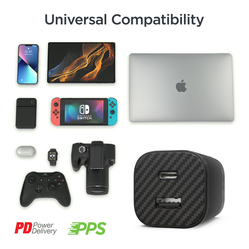 Hypergear - Charging Kit 3-in-1 � 30W Wall Charger + 6ft Cable + Pouch � Black