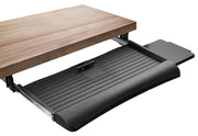 Mount-IT - Under-Desk Keyboard Tray with Gel Wrist Pad � Black