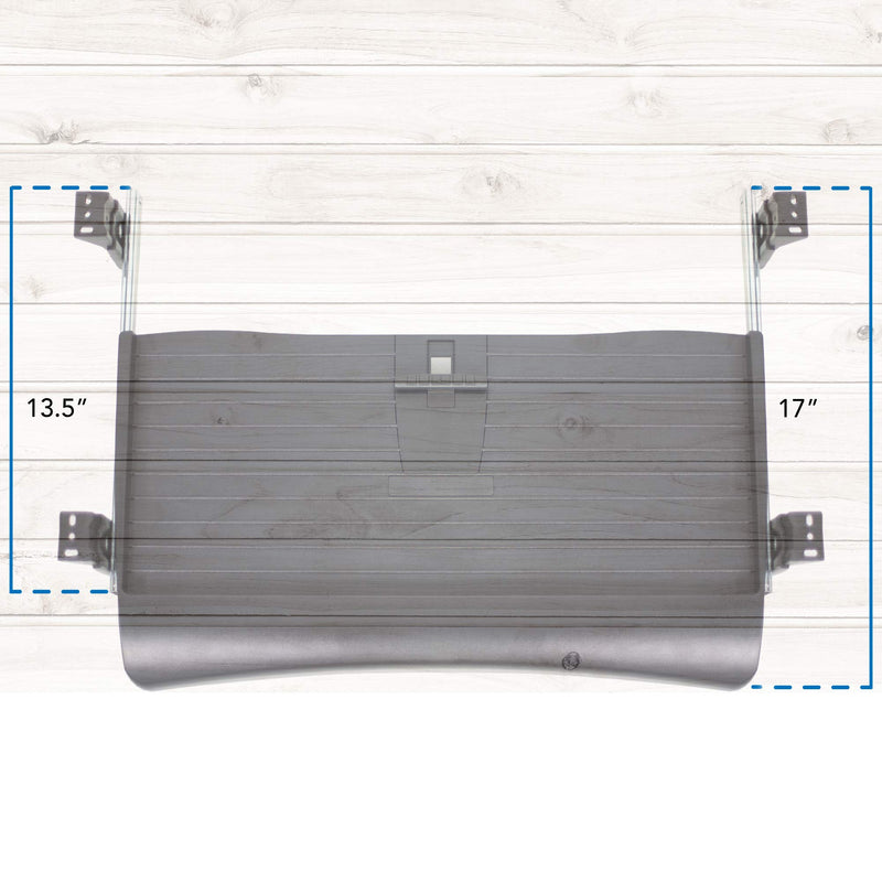 Mount-IT - Under-Desk Keyboard Tray with Gel Wrist Pad � Black