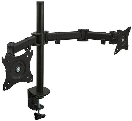 Mount-IT - Dual Monitor Clamp Stand up to 27" � Black