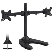 Mount-IT - Dual Monitor Stand up to 24" � Black