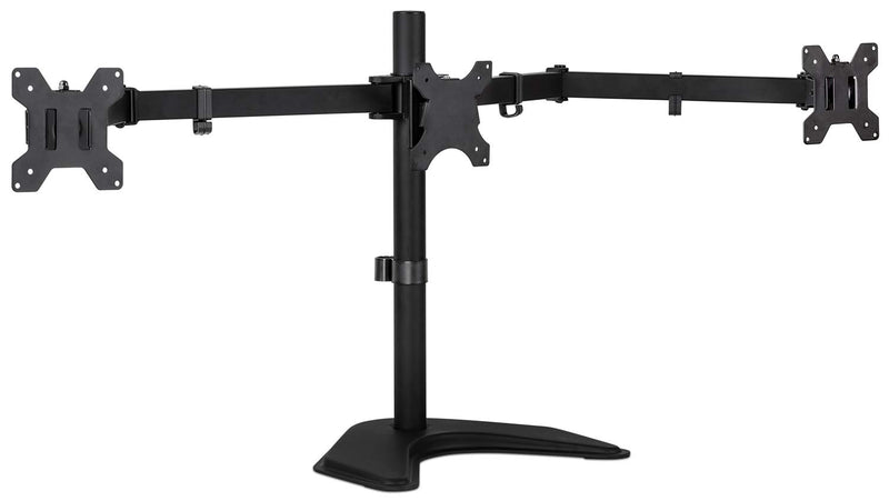 Mount-IT - Triple Monitor Stand up to 27" � Black