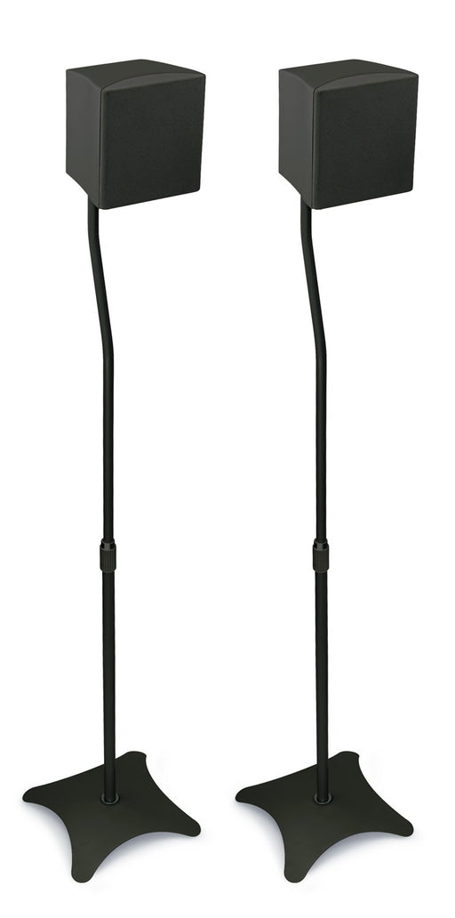 Mount-IT - Universal Speaker Stands (Pair) up to 10 lbs � Black