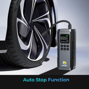 myGEKOgear - AirFlux 100 Portable Tire Pump with Battery � Black