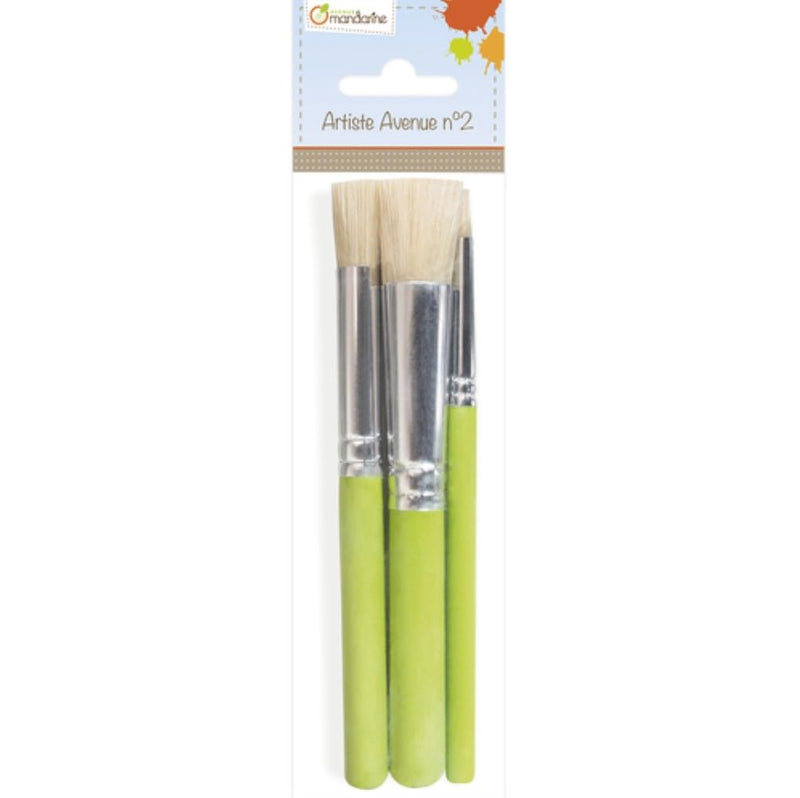 Clairefontaine - Set of 3 stencil brushes