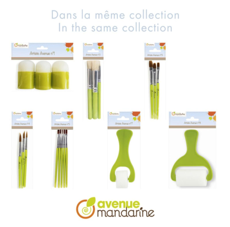 Clairefontaine - Set of 3 stencil brushes
