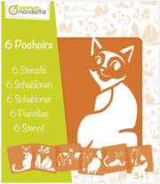 Clairefontaine - 6 cat stencils