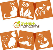 Clairefontaine - 6 cat stencils