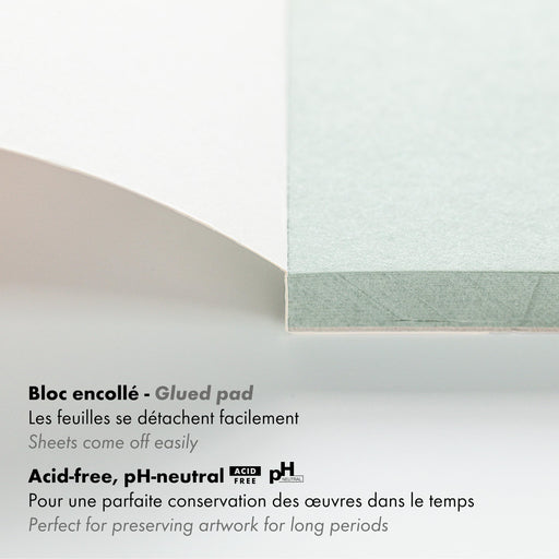 Clairefontaine - Paint'On Drawing pad Gray Green A3 30S 250g