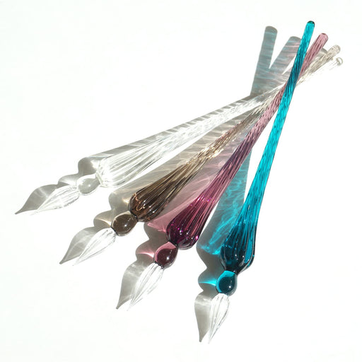 Clairefontaine - Round Glass Pen 18Cm - Transparent